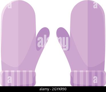 Mitaines d'hiver à motif vectoriel plat Illustration de Vecteur