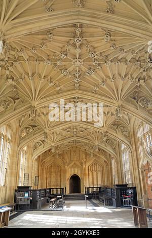 Divinity School, Old Bodleian Library, Oxford Banque D'Images