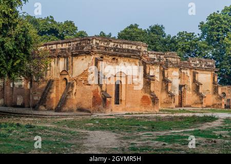 Ruines du complexe de résidence à Lucknow, État de l'Uttar Pradesh, Inde Banque D'Images