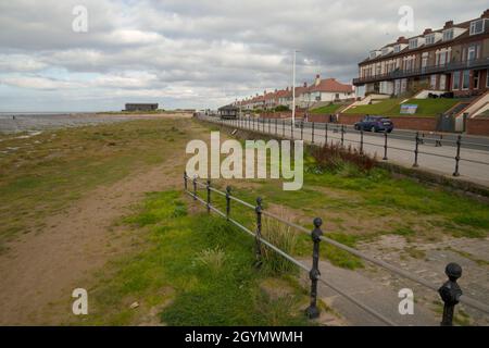 Espèce d'herbe envahissante Spartina anglica sur la plage de Hoylake Banque D'Images