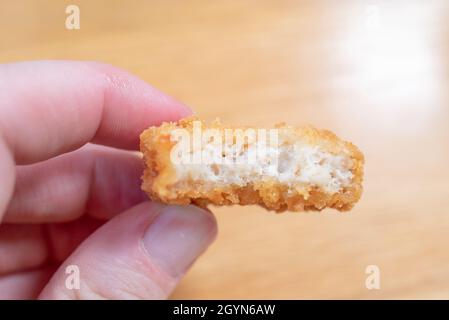 États-Unis.13 septembre 2021.Impossible Chicken Nuggets, nuggets de poulet à base de plantes provenant d'Impossible Foods, sont visibles sur une table au restaurant Gott's Roadside à Walnut Creek, Californie, le 13 septembre 2021.Photo avec l'aimable autorisation de Sftm.(Photo de Gado/Sipa USA) crédit: SIPA USA/Alay Live News Banque D'Images