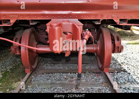 Expédition de semences de légumes et de coton par rail sur le trajet de la courroie de coton. Banque D'Images