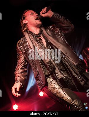 Fozzy (chanteur Chris Jericho) en concert à Birmingham O2 Academy 2, 27 octobre 2017.Photographie musicale en direct Banque D'Images