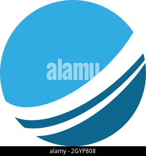 Modèle de logo Wire World Illustration de Vecteur