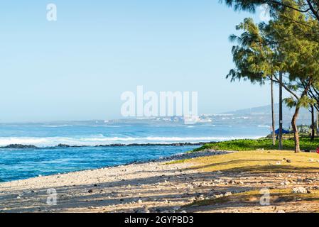 Plage de Saint Pierre à la Réunion Banque D'Images