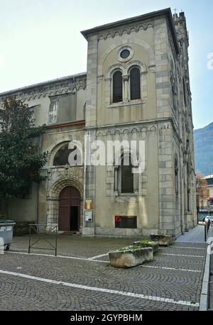 Église notre-Dame de l'Assomption de Bagnères-de-Luchon située dans la région midi-Pyrénées de la haute-Garonne Banque D'Images