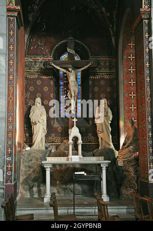 Église notre-Dame de l'Assomption de Bagnères-de-Luchon située dans la région midi-Pyrénées de la haute-Garonne Banque D'Images