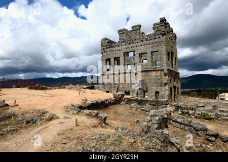 CENTUM Cellas, villa romaine, 1er siècle après J.-C., village du Mont de Santo Antao, Belmonte, quartier de Castelo Branco, Beira, Portugal Banque D'Images