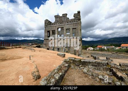 CENTUM Cellas, villa romaine, 1er siècle après J.-C., village du Mont de Santo Antao, Belmonte, quartier de Castelo Branco, Beira, Portugal Banque D'Images