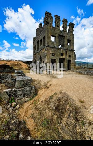 CENTUM Cellas, villa romaine, 1er siècle après J.-C., village du Mont de Santo Antao, Belmonte, quartier de Castelo Branco, Beira, Portugal Banque D'Images