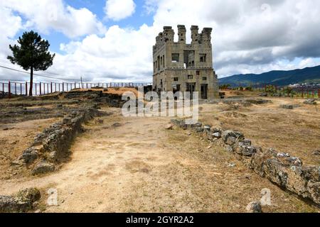 CENTUM Cellas, villa romaine, 1er siècle après J.-C., village du Mont de Santo Antao, Belmonte, quartier de Castelo Branco, Beira, Portugal Banque D'Images