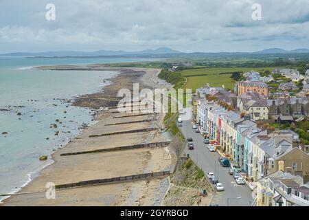 Depuis le château de Criccieth Banque D'Images