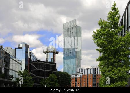 The Beetdam Tower, 301–303 Deansgate, Greater Manchester, Angleterre Banque D'Images