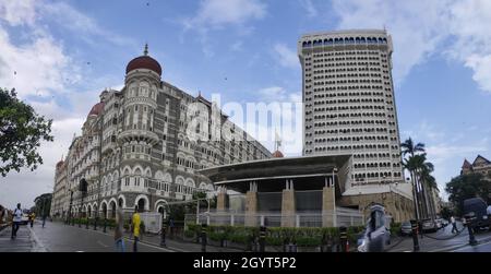 Taj Hotels est une chaîne d'hôtels de luxe et une filiale de l'Indian Hotels Company Limited, dont le siège social est situé à Express Towers, Nariman point, Mumbai. Banque D'Images