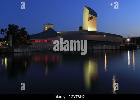 The Imperial War Museum North, Trafford Wharf, Manchester, Lancashire, Angleterre,ROYAUME-UNI Banque D'Images