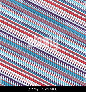 Composition moderne de lignes diagonales multicolores de différentes épaisseurs.Répétition transparente du motif vectoriel. Illustration de Vecteur