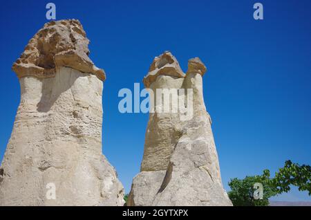 Cappadoce - Turquie - cheminées de fées dans la vallée de Pasabag Banque D'Images