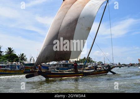 Voiliers de pêche au sri lanka Banque D'Images