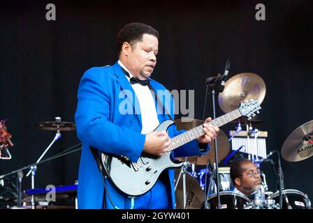 stockholm suède - 29 - 2006 juillet - le chanteur james brown joue dans un musée en plein air et zoo appelé skansen à stockholm stad - suède Banque D'Images