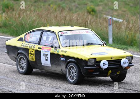 Circuit urbain de Saint-Marin, Saint-Marin, République de Saint-Marin, 08 octobre 2021, NICELLI ROBERTO (ITA) CASSINELLI MATTEO (ITA) - OPEL KADETT GTE durin Banque D'Images