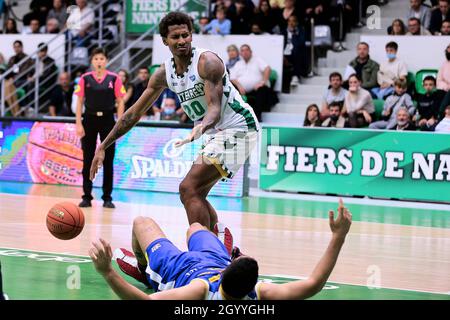 Thomas WIMBUSH (20) de Nanterre 92 lors du championnat français, BetClic Elite basketball match entre Nanterre 92 et Metropolitans 92 le 9 octobre 2021 au Palais des Sports Maurice Thorez à Nanterre, France - photo Ann-Dee Lamour / CDP MEDIA / DPPI Banque D'Images