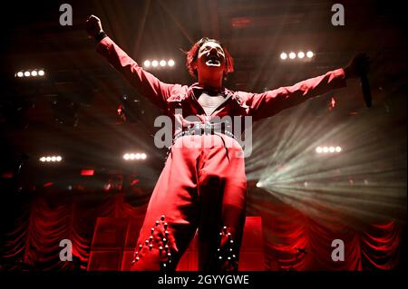 Yungblud, Life on Mars Tour, Doncaster Dome, Royaume-Uni, 09.10.2021 Banque D'Images