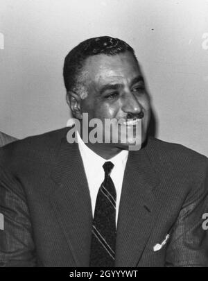 Gamal Abdel Nasser, Président de la République arabe unie.1960. Banque D'Images