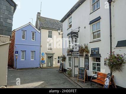 Halfway House Inn au coin de Garrett Street à Cawsand sud-est de Cornwall Banque D'Images