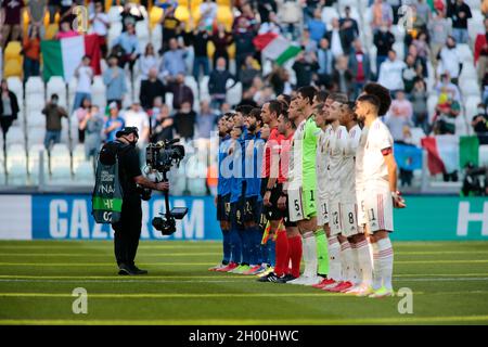 Turin, Italie.10 octobre 2021. Lors de la Ligue des Nations de l'UEFA, troisième place de match de football entre l'Italie et la Belgique le 10 octobre 2021 au stade Allianz de Turin, Italie crédit : Independent photo Agency/Alay Live News Banque D'Images