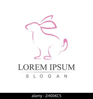 Modèle lapin icône vecteur illustration design Illustration de Vecteur