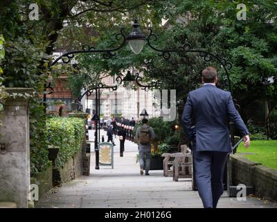 Bishopsgate churchyard London zone protégée dans le centre de Londres Banque D'Images