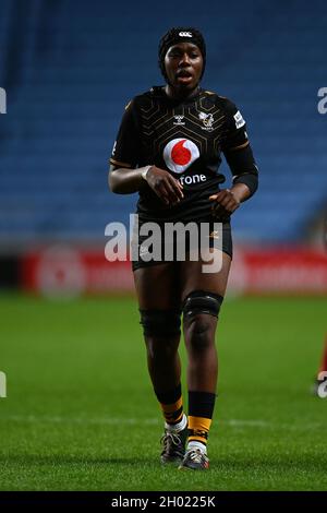 Coventry, Royaume-Uni.10 octobre 2021.Allianz Premier 15s Womens rugby.Coventry Building Society Arena.Coventry.Christiana Balogun (Wasps).Credit: Sport en images/Alamy Live News Banque D'Images