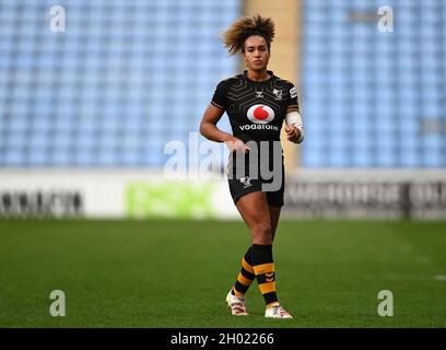 Coventry, Royaume-Uni.10 octobre 2021.Allianz Premier 15s Womens rugby.Coventry Building Society Arena.Coventry.Celia Quansah (Wasps).Credit: Sport en images/Alamy Live News Banque D'Images