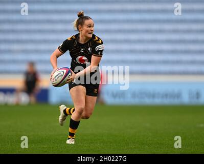 Coventry, Royaume-Uni.10 octobre 2021.Allianz Premier 15s Womens rugby.Coventry Building Society Arena.Coventry.Florence Williams (Wasps).Credit: Sport en images/Alamy Live News Banque D'Images