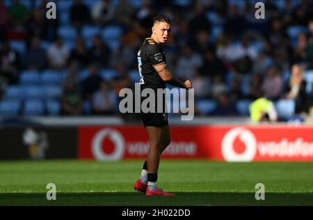 Coventry, Royaume-Uni.10 octobre 2021.Rugby, premier ministre.Wasps V Northampton Saints.Coventry Building Society Arena.Coventry.Jacob Umaga (Wasps).Credit: Sport en images/Alamy Live News Banque D'Images