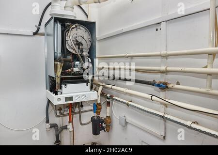 Chaudière de chauffage pour le chauffage de la maison de gaz Banque D'Images