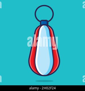 sac de perforation rond illustration vectorielle de dessin animé isolée de style plat Illustration de Vecteur