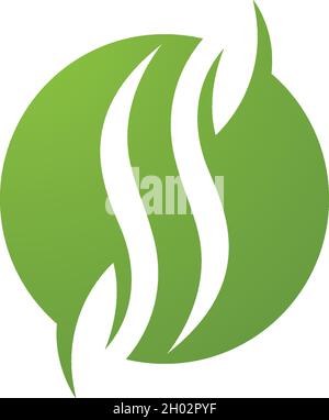 Logos de feuille verte nature écologie du vecteur de l'élément Illustration de Vecteur