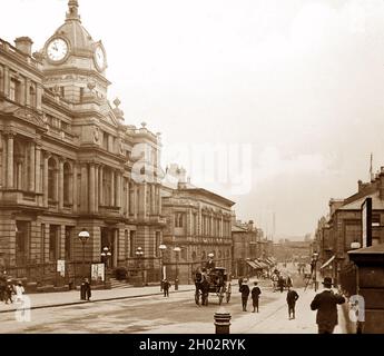 Hôtel de ville de Burnley, époque victorienne Banque D'Images