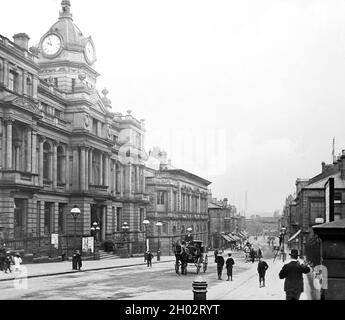 Hôtel de ville de Burnley, époque victorienne Banque D'Images