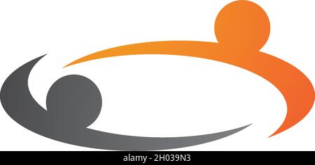 Vecteur de modèle de logo Community Care Illustration de Vecteur