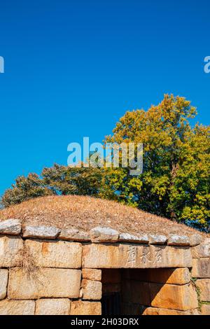 Seokbinggo Stone Ice Storage à Gyeongju, en Corée Banque D'Images