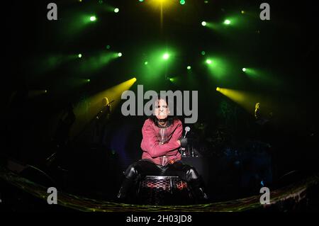 Milan Italie 2010-01-17 : Alice Cooper pendant le concert à Alcatraz Banque D'Images