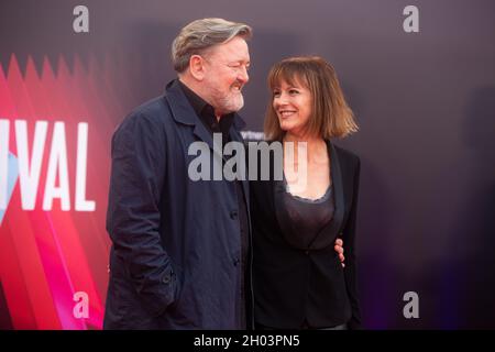 Londres, Royaume-Uni - 9 octobre 2021 : Guy Garvey et Rachael Stirling assistent à la première britannique de 'The Last Night in Soho' lors du 65e Festival du film de Londres BFI Banque D'Images