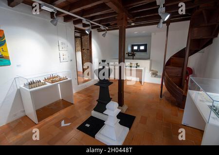 Musée des échecs à Figueiró dos Vinhos, Portugal, Europe Banque D'Images