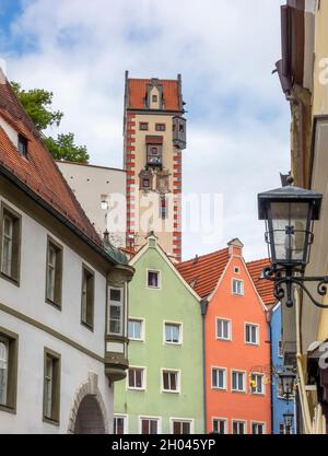 Paysage autour du Château de Fuessen, une ville dans le quartier d'Ostallgaeu en Bavière, Allemagne Banque D'Images