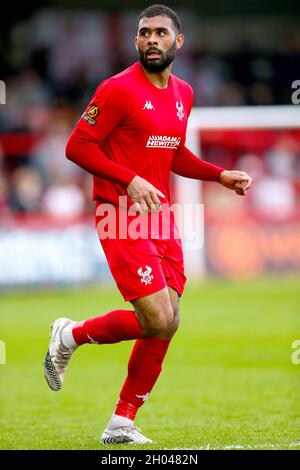 Alex Penny de Kidderminster Harriers lors du match nord de la Ligue nationale à Aggborough, Kidderminster.Date de la photo: Samedi 9 octobre 2021. Banque D'Images