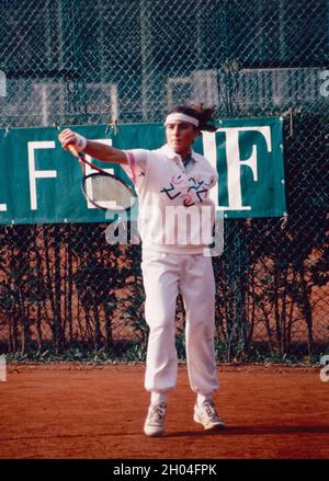 Joueur italien de tennis Manzoni, années 1990 Banque D'Images