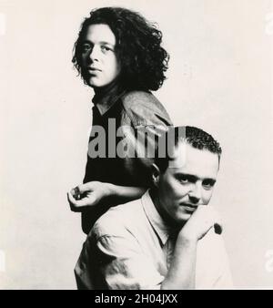 Groupe de pop anglais Tears for Fears, années 1980 Banque D'Images