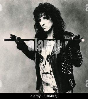 Alice Cooper, chanteuse et auteure-compositrice américaine, années 1980 Banque D'Images